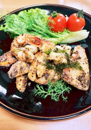 余ったお刺身活用♪ 魚の香草焼き-レシピのメイン写真