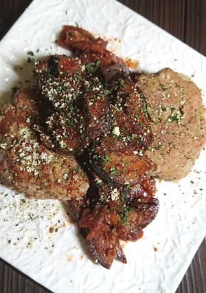 白菜でやわらかハンバーグナスソースなだれ-レシピのメイン写真