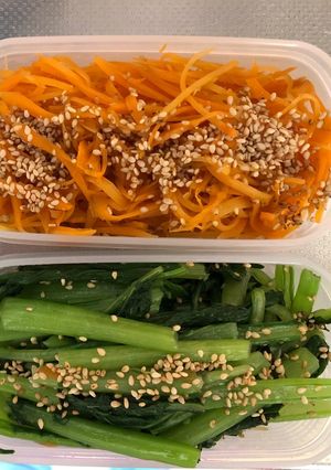 にんじんと青菜ナムル-レシピのメイン写真