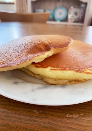 袋に記載の材料のみでふわふわホットケーキ-レシピのメイン写真