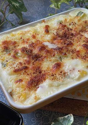 ♬失敗しない！白菜とベーコンのグラタン★-レシピのメイン写真
