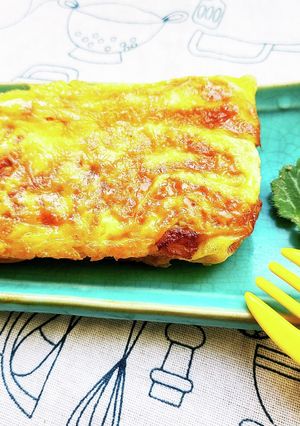 【菜園なくても】漢方並ユキノシタ入り卵焼-レシピのメイン写真