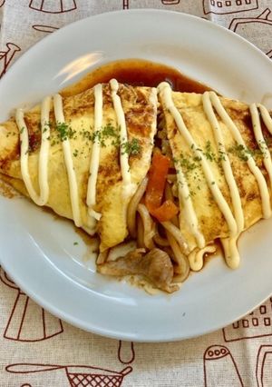 オムそば風う米めん-レシピのメイン写真