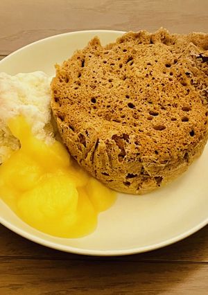 ヘルシー♪煎りぬかシナモン蒸しパン-レシピのメイン写真