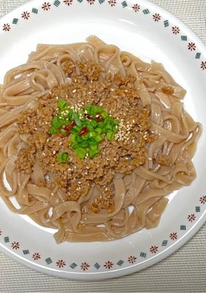 ピリ辛肉味噌うどん-レシピのメイン写真