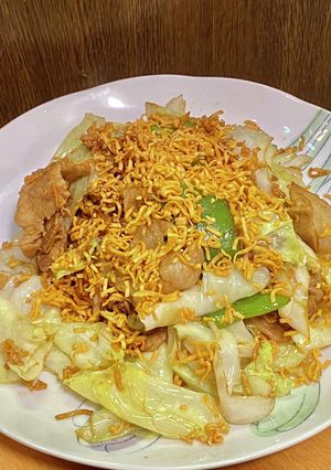 ぱりぱりチキンラーメン入り回鍋肉？-レシピのメイン写真