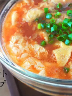 ふわ玉トマト中華スープ。簡単おうち中華-レシピのメイン写真