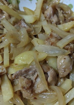 豚肉とジャガイモのガーリックバター-レシピのメイン写真