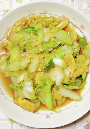 キャベツと油あげのとろとろ煮-レシピのメイン写真