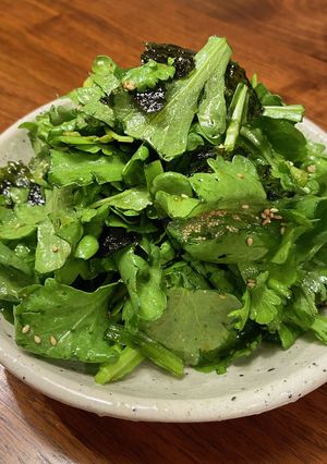 ふわふわ春菊のナムル-レシピのメイン写真