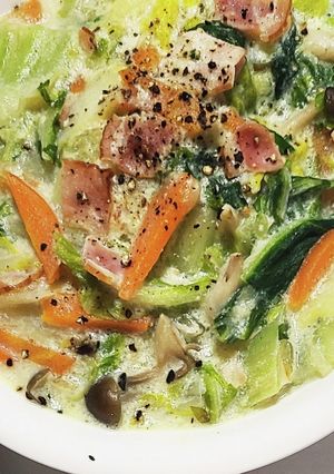 簡単適当!豆乳deクリーム煮込-レシピのメイン写真