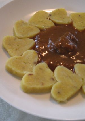 ハートのニョッキでランチ？おやつ？-レシピのメイン写真