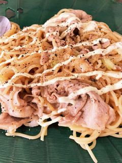 豚バラのねぎ味噌パスタ-レシピのメイン写真