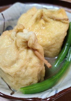 鶏ひき肉の巾着煮-レシピのメイン写真