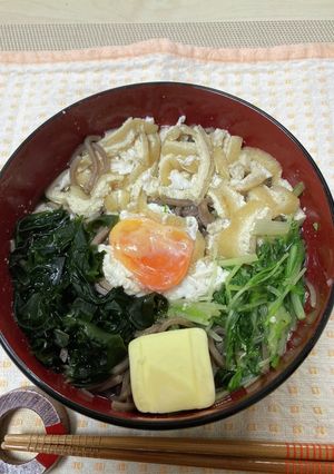 バター入りでコクうま温蕎麦（年越し蕎麦)-レシピのメイン写真