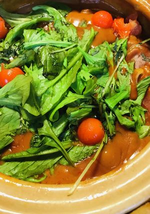 市販ルーで作る●鶏肉のハヤシ鍋-レシピのメイン写真