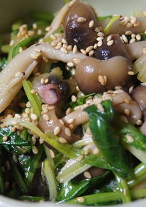 ほうれん草としめじのナムル-レシピのメイン写真
