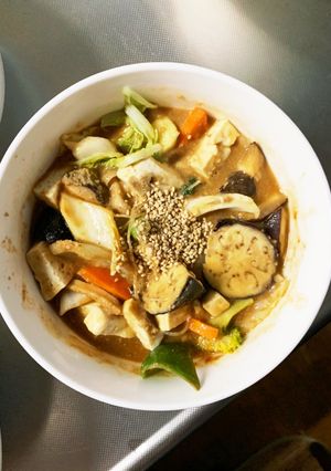 レンジ肉無きな粉焼きそば味白菜回鍋肉風-レシピのメイン写真