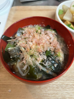 今日のみそ汁。 鱈と愉快な家族味噌汁-レシピのメイン写真
