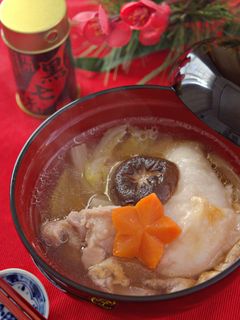 白だしで簡単!鶏肉と白菜のお雑煮-レシピのメイン写真