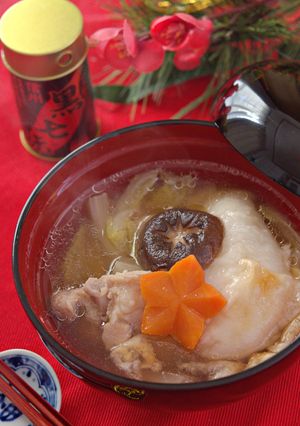 白だしで簡単！鶏肉と白菜のお雑煮-レシピのメイン写真