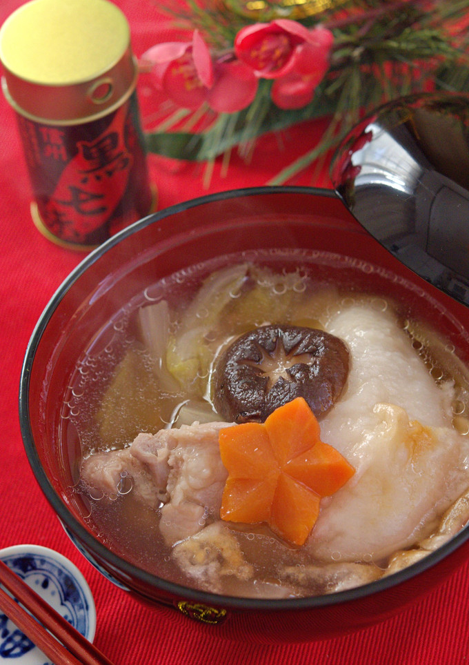 白だしで簡単！鶏肉と白菜のお雑煮-レシピのメイン写真