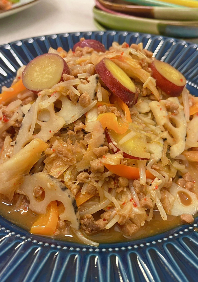 大豆ミートと野菜のキムチ炒め-レシピのメイン写真