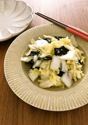 白菜とのりの塩麹サラダ-レシピのメイン写真