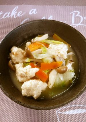 白菜と鶏団子のバターみそ煮-レシピのメイン写真