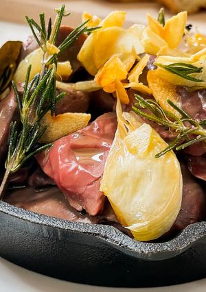 63℃ 鶏レバーの香草オイルがけ-レシピのメイン写真