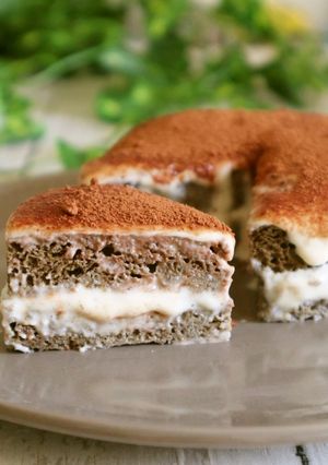 レンジで簡単!豆腐ティラミスケーキ-レシピのメイン写真