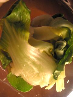 簡単:レンジ1分:青梗菜の生姜酢醤油和え-レシピのメイン写真
