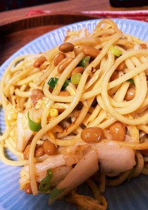 すぐできる！納豆キムチ麺！-レシピのメイン写真