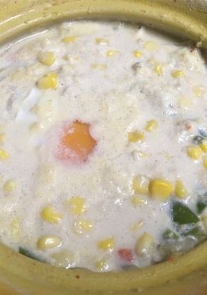 豆乳チーズバターコーン鍋-レシピのメイン写真