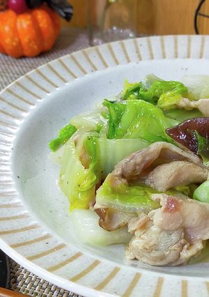 ご飯が秒殺♪ 白菜と豚バラ肉の塩あんかけ-レシピのメイン写真