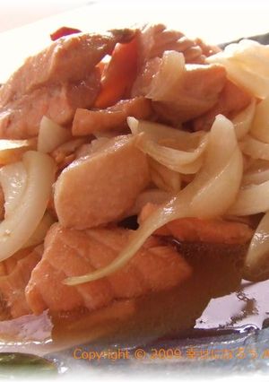 鮭と新たまねぎのさっぱり煮-レシピのメイン写真