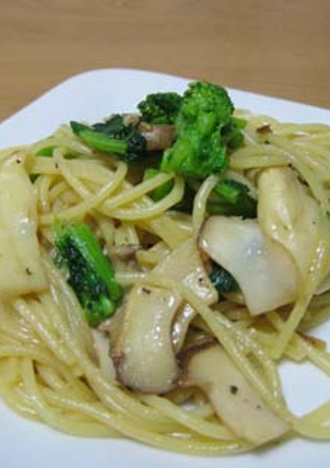 菜の花とエリンギの和風パスタ-レシピのメイン写真
