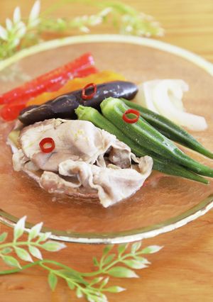オクラと豚肉のエスニックサラダ-レシピのメイン写真