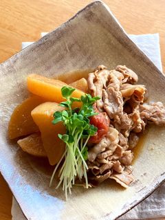 ほったらかし煮もの*大根と豚バラの梅煮-レシピのメイン写真