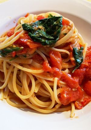 ミニトマトのパスタ　スカルパリエッロ-レシピのメイン写真