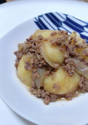 簡単！美味しい！ひき肉の肉じゃが-レシピのメイン写真