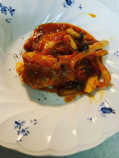 チーズin豚こまとキノコのトマト煮-レシピのメイン写真