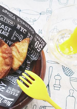 奇想天外？！マンゴークリームチーズ餃子！-レシピのメイン写真
