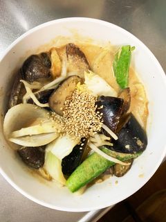 肉無チクワきな粉味噌カツ丼味野菜炒め-レシピのメイン写真