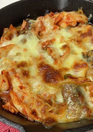 味噌イワシのキムチチーズ焼き-レシピのメイン写真