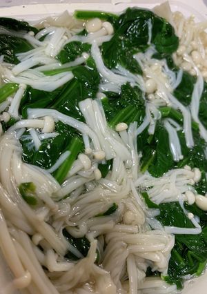 エノキとほうれん草の浅漬け-レシピのメイン写真