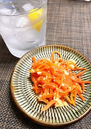 レンチンで簡単！ニンジンしりしりー-レシピのメイン写真