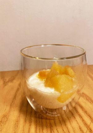朝食に！簡単！りんごヨーグルト-レシピのメイン写真