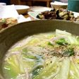 玉ねぎ麹で、白菜とカニカマのあんかけ