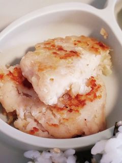離乳食完了期の鶏ひき肉とさつまいもおやき-レシピのメイン写真